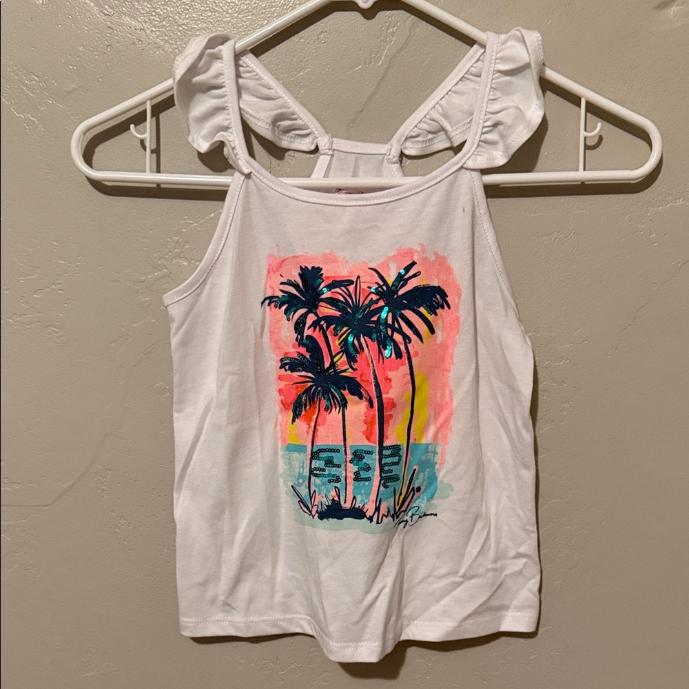 Tommy Bahama White Top with Embellished Front Medium (7/8)